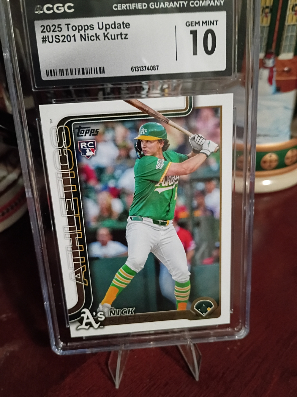Topps Green Oakland Athletics Nick Kurtz Rookie Card